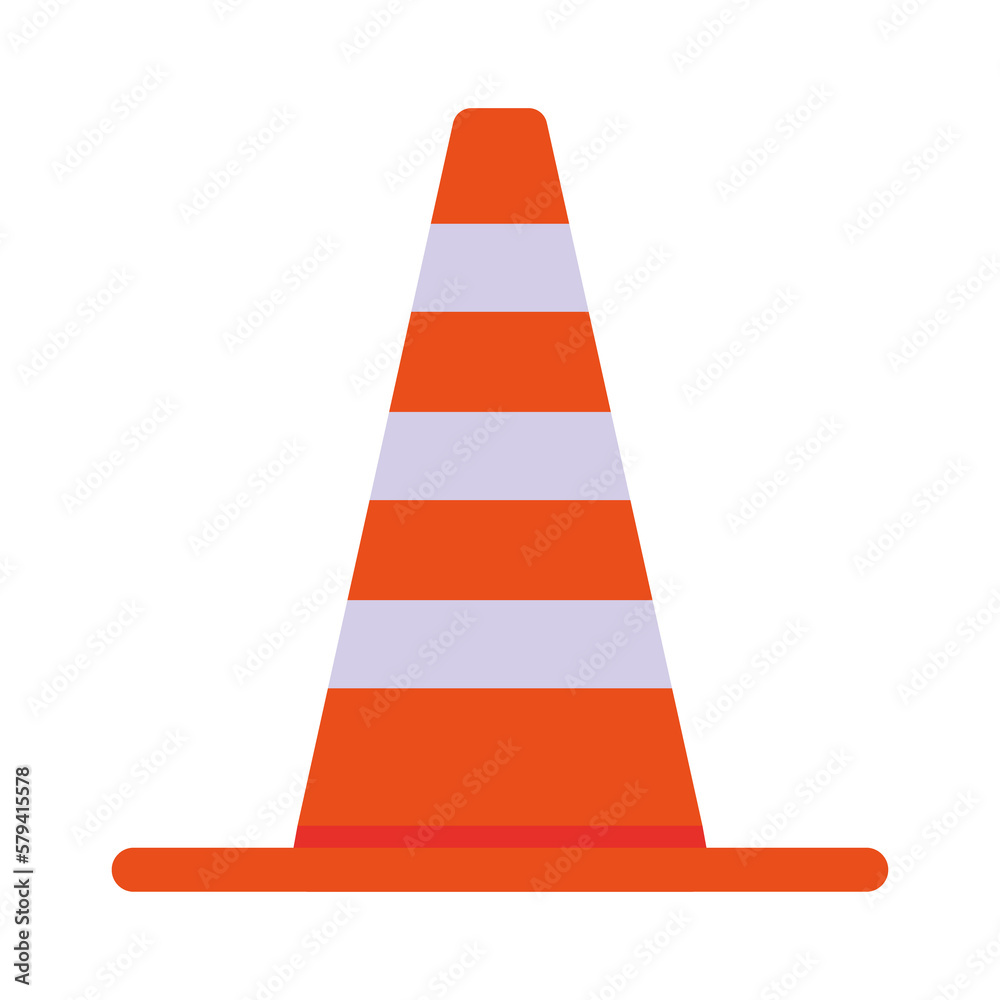 PNG image traffic cone icon with transparent background