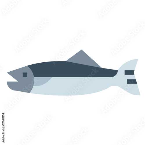 salmon flat icon style
