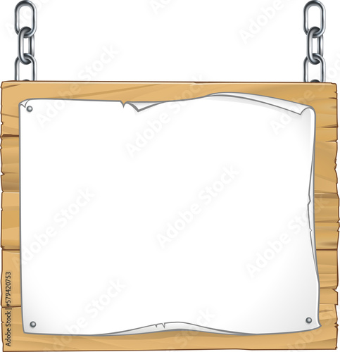 Scroll Wooden Sign Hanging ...