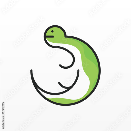 Lizard animal logo design. Wild lizard logo. Reptile logo template