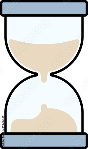 illustration of a hourglass