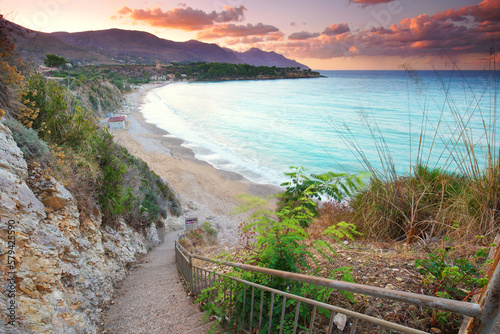 Fototapeta Naklejka Na Ścianę i Meble -  Strandbucht auf Sizilien