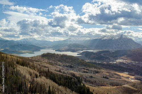 View of Lake Dillon from Ptarmagin Trail, Colorado, USA.