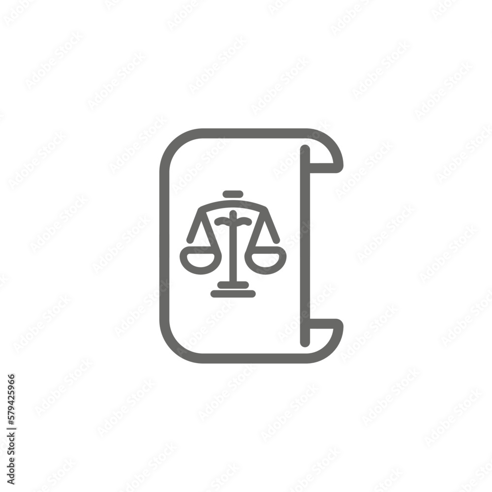 Scales of justice icon for advocacy. Scales of justice icon for advocacy.