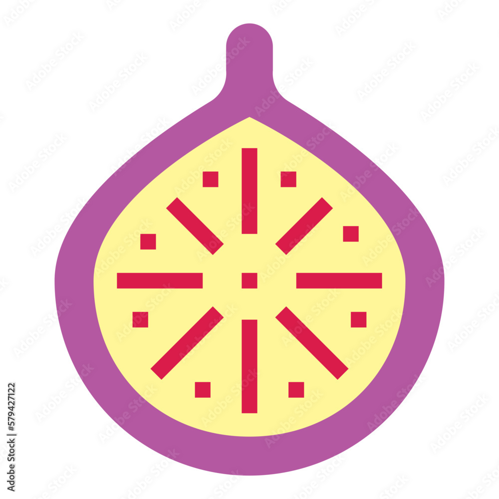 fig flat icon style fig flat icon style