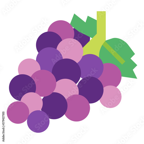 grape flat icon style