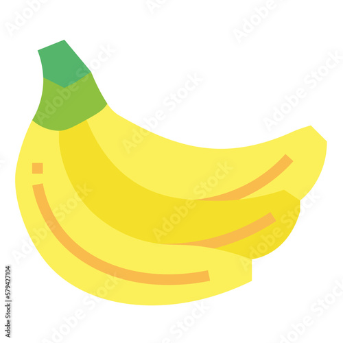banana flat icon style