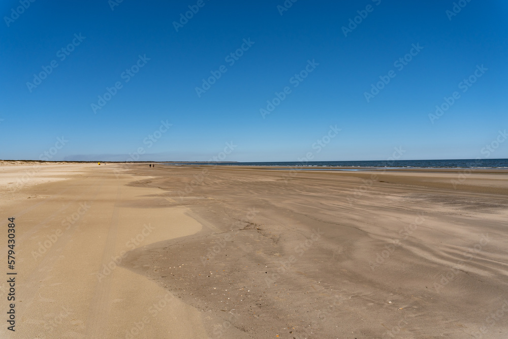 Endless empty beach at Cumberland Island National Seashore. Cumberland Island, largest of Georgia's Golden Isles, is managed by National Park Service. Dungeness Beach. Endless empty beach at Cumberland Island National Seashore. Cumberland Island, largest of Georgia's Golden Isles, is managed by National Park Service. Dungeness Beach.
