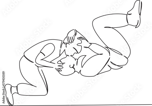 couple in love lie with a jack