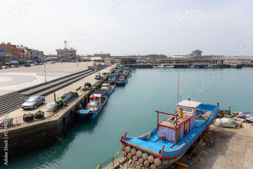 Zhuwei Fish Harbor port in Taoyuan city