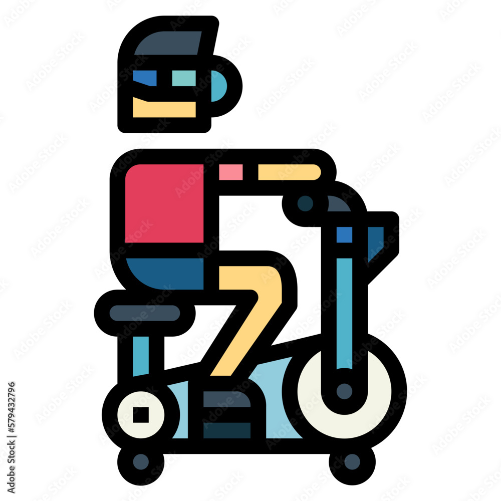 exercise filled outline icon style exercise filled outline icon style