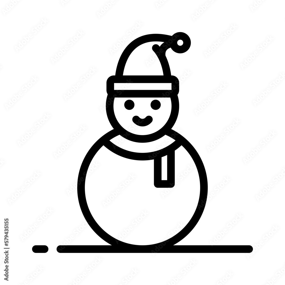 icon Christmas, winter, editable file vector and color