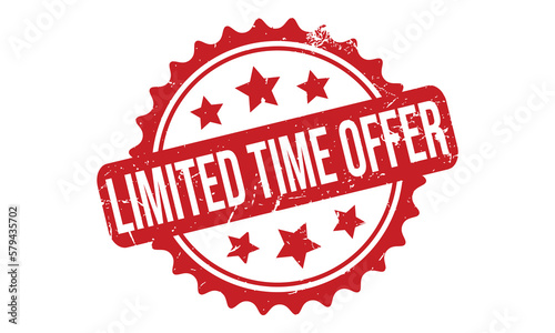 Limited Time Offer Rubber Stamp Seal Vector