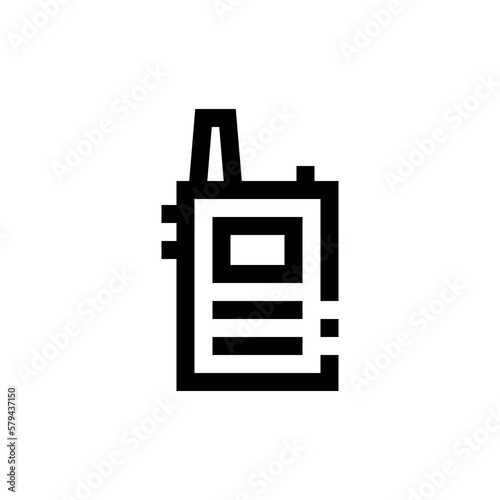 Walkie talkie line icon