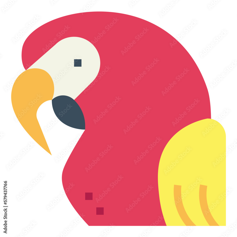 parrot flat icon style parrot flat icon style