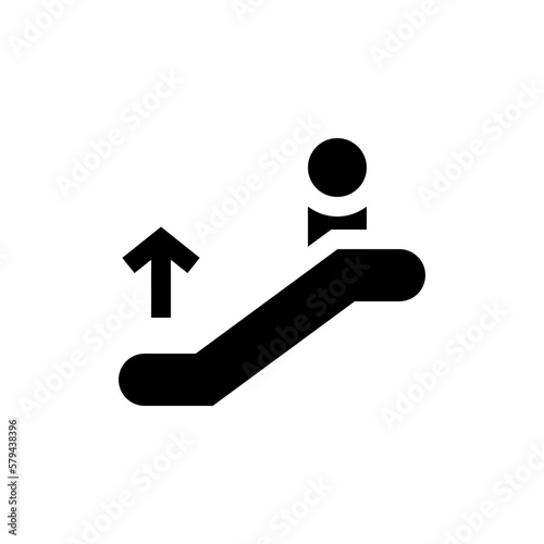 escalator glyph icon