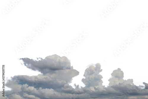 Canvas Print Clouds isolated . Save with clipping path.
