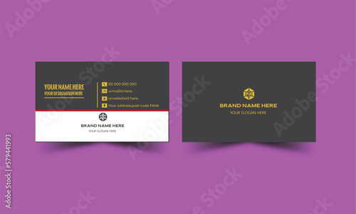 Excellent Luxury business card, Elegant business card, Vector business card and template, Clean and simple layout, Personal use business card. Futuristic modern business card.
