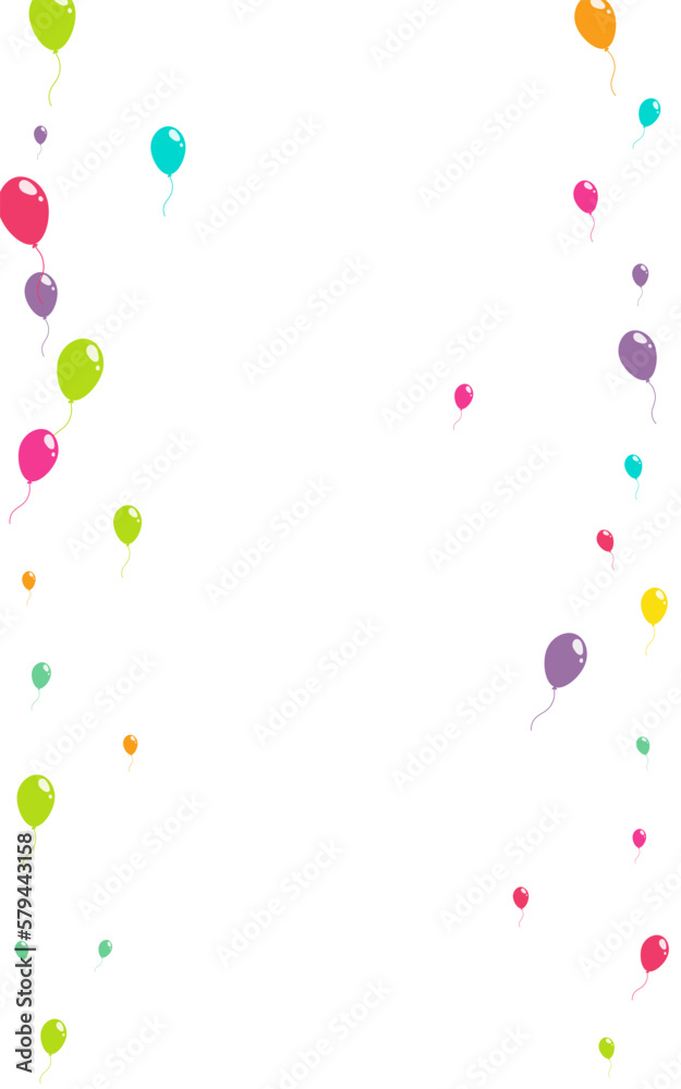 Cartoon Happy Ballon Vector  White Background.