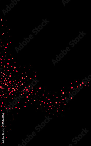 Trendy Dot Holiday Vector Black Background. Paper