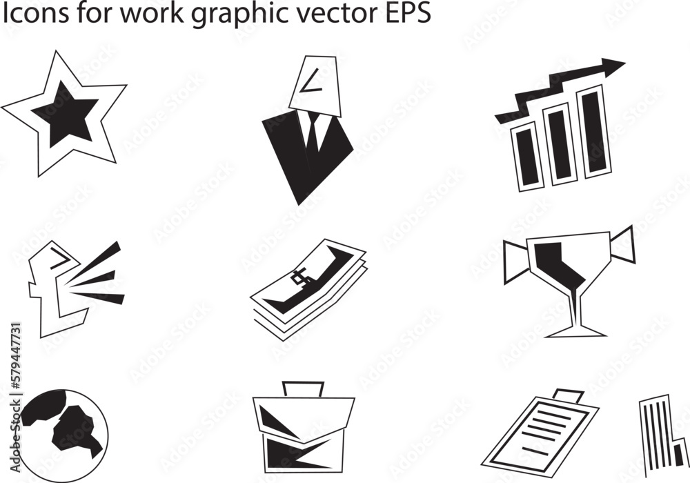 Icons for work graphic Icons for work graphic