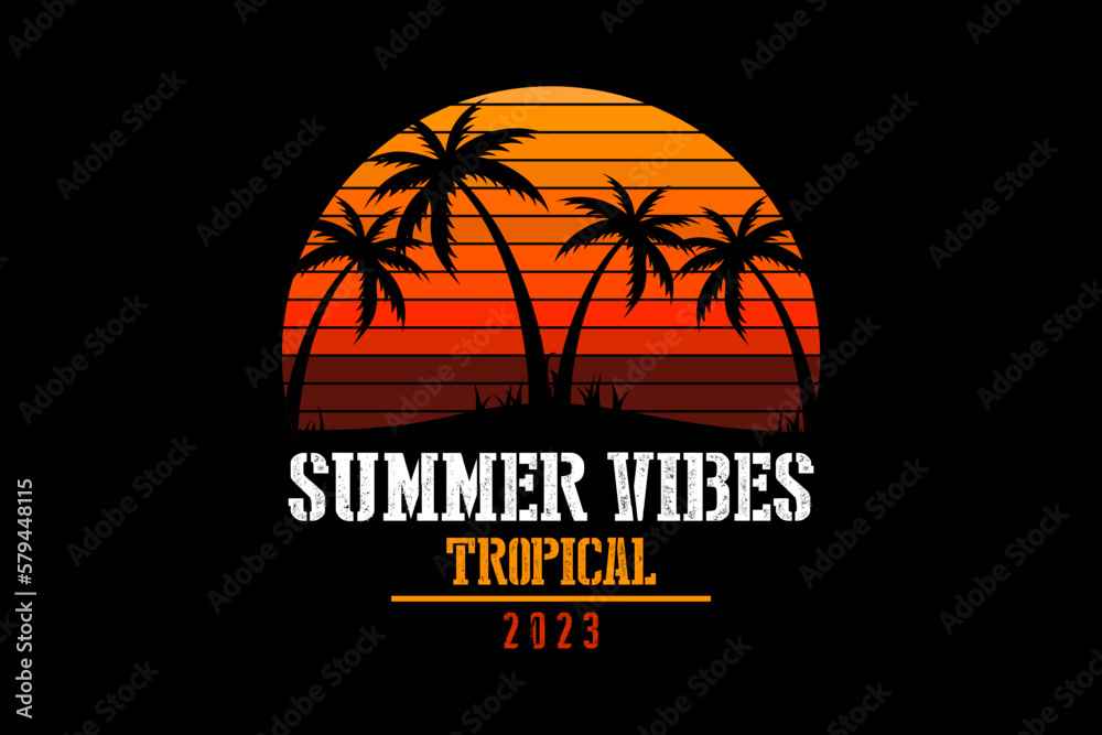 Streetwear Graphic Design	Summer Vibes Tropical
