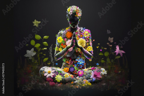 Mystical Silhouette: A Generative AI Exploration of the Astral Body and Spiritual Life © jambulart