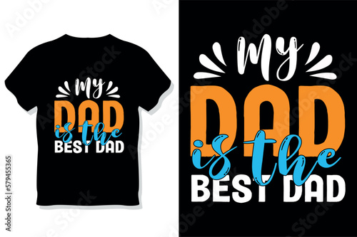 father typography  t shirt photo