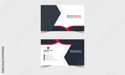 Business card design template, Clean professional business card template, Creative and modern business card  Futuristic business card design. Double-sided creative business card template. 