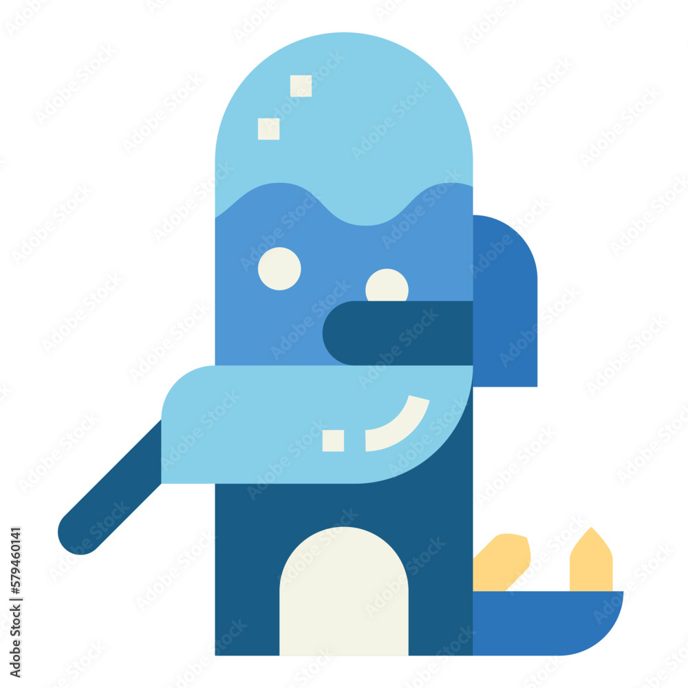 Fototapeta premium water storage flat icon style