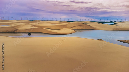 Quadro em tela Rio Dunas Praia Lagoas Pequenos Lençóis Paisagem Barreirinhas Vilarejo Caburé Ma