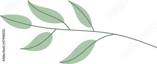 leaf floral decoration clipart