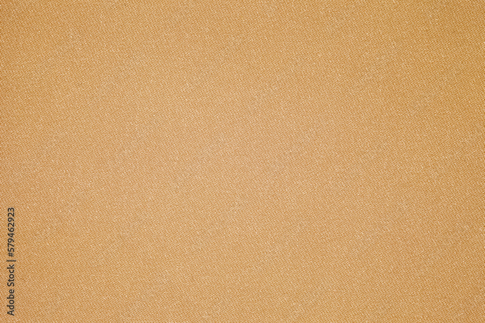 Fototapeta premium Beige fabric, threads woven close-up, background wallpaper, uniform texture pattern