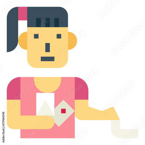 gambler flat icon style