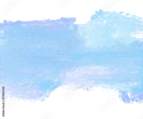 A sky-inspired watercolor background can be created by skillfully blending different shades of blue and white paints, allowing them to merge and flow across the paper in a way that mimics the natural 