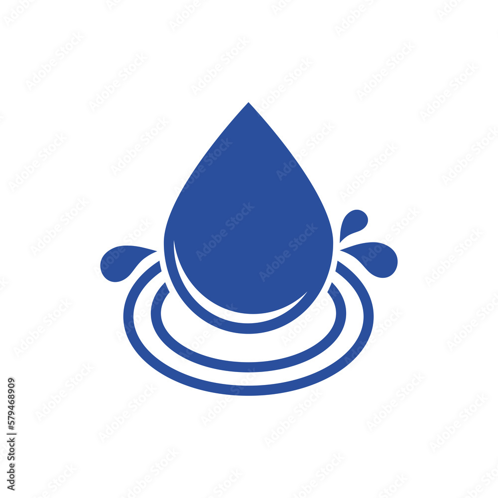 Water drop vector icon on white background. Water drop vector icon on white background.