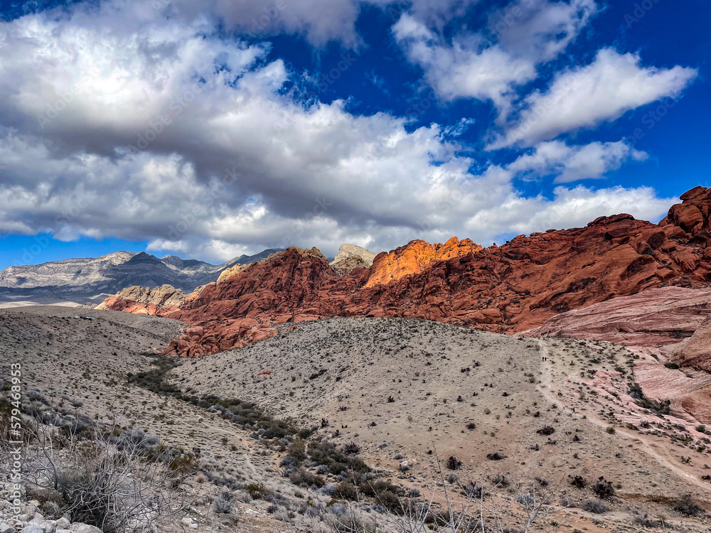 red rocks desert outside of Las Vegas