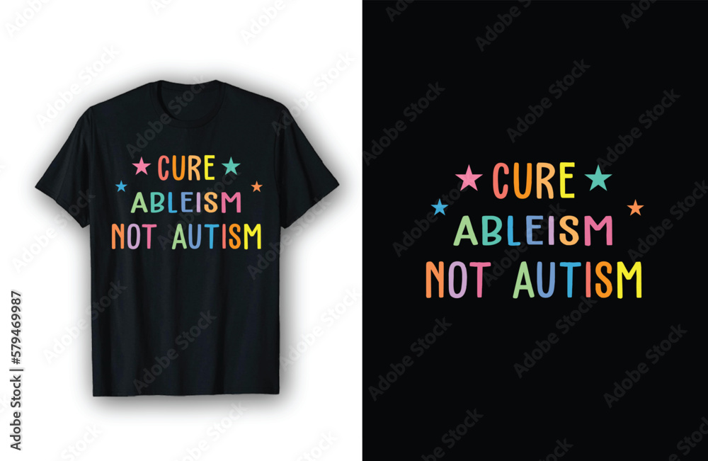 Fototapeta premium Autism Awareness Month Autism t-shirt Design