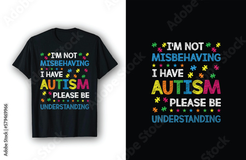 Autism Awareness Month Autism t-shirt Design