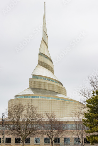 Overcast view of Community Of Christ Temple