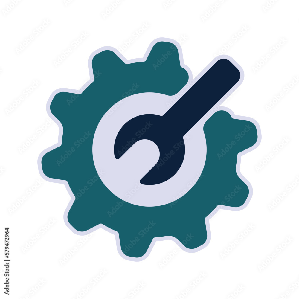 Settings icon. sign for mobile concept and web design. vector illustration