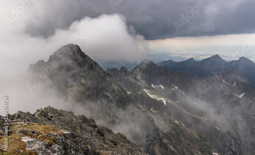 Mountain landscapes of the Tatra Mountains, Slovakia.