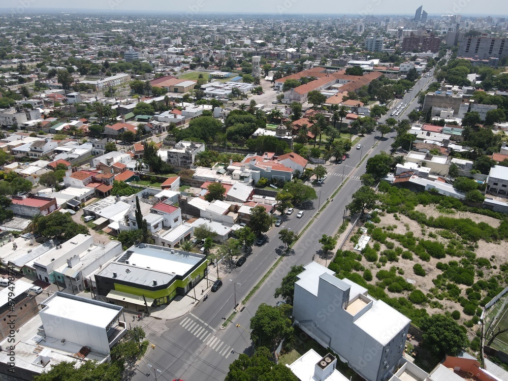 Obraz premium aerial view of the city
