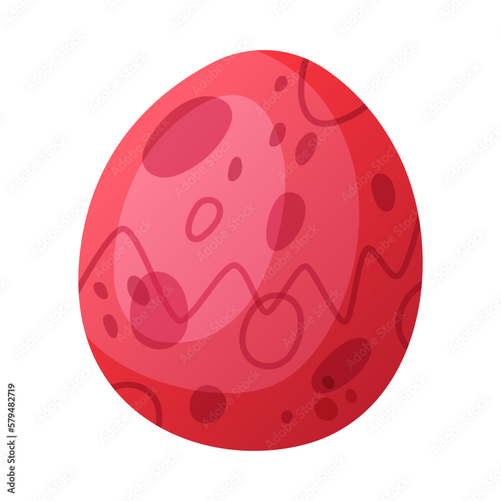 O vowel letter dino font. Dinosaur alphabet, cute red egg shaped letter sign, abc for kids, nursery, birthday party design cartoon vector illustration O vowel letter dino font. Dinosaur alphabet, cute red egg shaped letter sign, abc for kids, nursery, birthday party design cartoon vector illustration