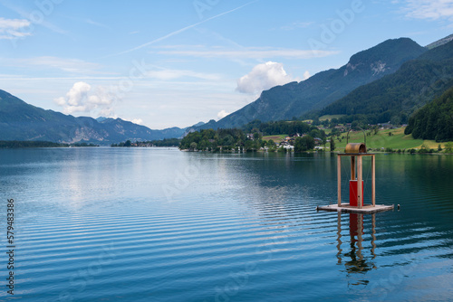 Lake Wolfgang in summer  Austria