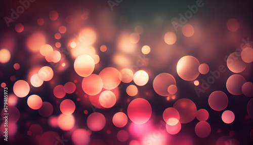 Blurred abstract background with a beautiful bokeh, generative ai