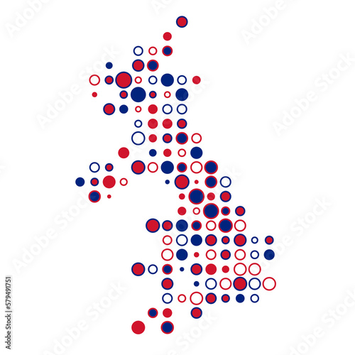 United kingdom Silhouette Pixelated pattern map illustration