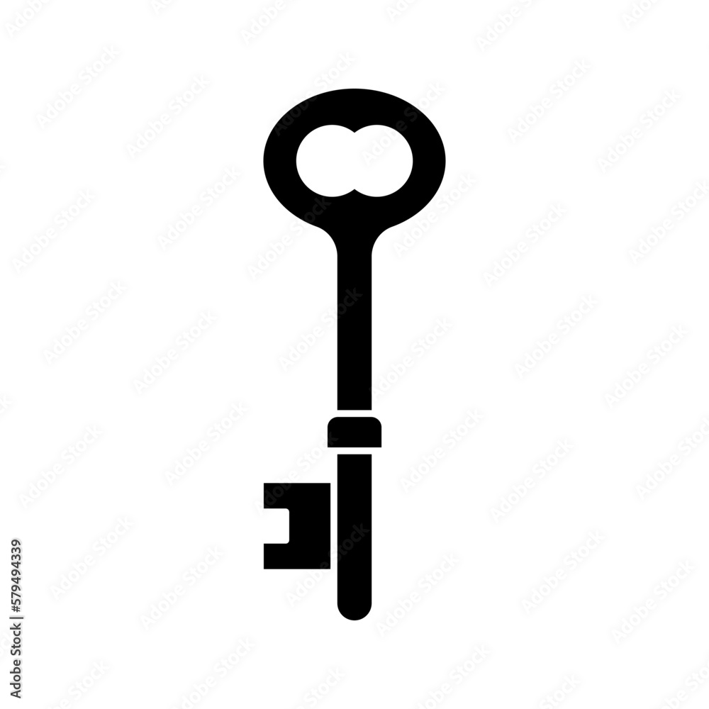 Key icon. sign for mobile concept and web design. vector illustration Key icon. sign for mobile concept and web design. vector illustration