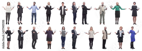 group of people holding tablet with outstretched hand