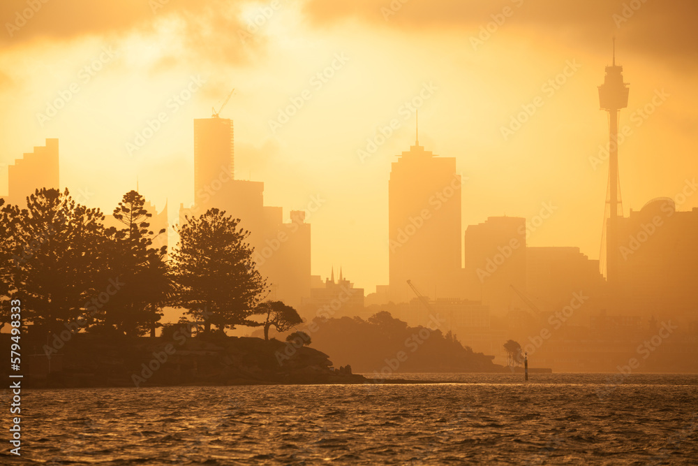 Sunset on Sydney Harbour - Skyline - Australia